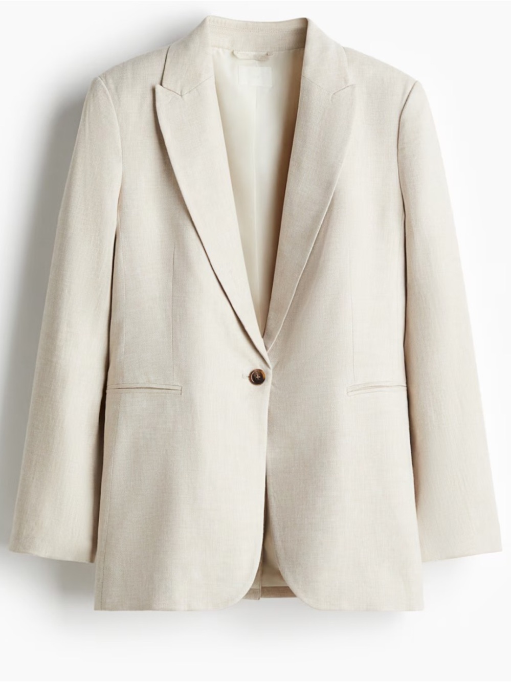 H&M Linen Blend Blazer Jacket